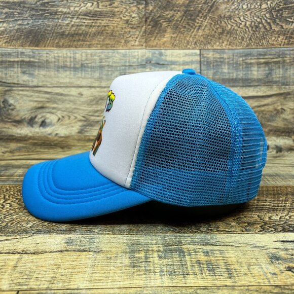 NKOTB New Kids On The Block Unisex Trucker Hat Blue Snapback 80s Boy Band Cap - Picture 4 of 8